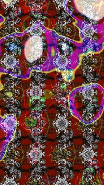 Güzel kumaş deseni. Güzel eskiz şekli. Renkli Yaz Temalı eskiz kalıbı. Düz Çiçek Elementleri Tasarımı. Raster çiçekli arka plan. Yazdır.