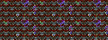 Sevimli çiçek raster deseni. Renkli Yaz Temalı eskiz kalıbı. Modaya uygun kumaş deseni. Düz Çiçek Elementleri Tasarımı.