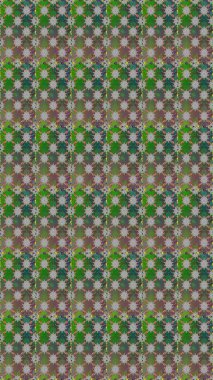 Raster illüstrasyonu. Çiçekli güzel suluboya desen. Yeşil ve gri renklerde.