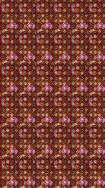 Kahverengi renkli çiçekler. Çiçekli karalama şeklinde Raster çiçek deseni. Yumuşak, yaz çiçekli arka plan.