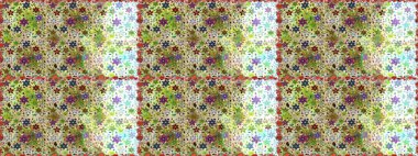 Raster. Colour Spring Theme seamless pattern Background. Flat Flower Elements Design.