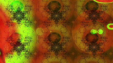 Yumuşak, bahar çiçekli arka plan. Kahverengi ve yeşil renkli çiçekler. Raster çiçek desenli ve çiçekli..