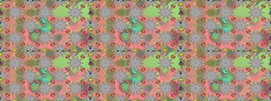 Kusursuz çiçek deseni duvar kâğıdı olarak kullanılabilir. Raster illüstrasyonu. Gri ve nötr renkte çiçekler.