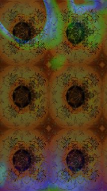 Renkli Yaz Temalı eskiz kalıbı. Raster Illustrasyon 'daki Çiçek Deseni' nin son moda çizimi. Düz Çiçek Elementleri Tasarımı. Renkli çiçekler.