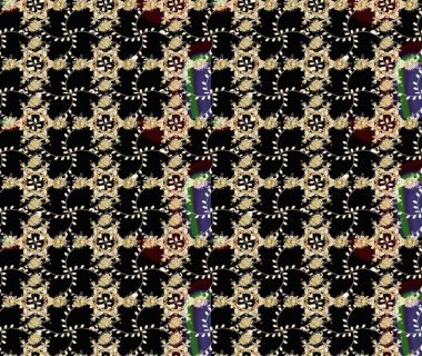 Çiçekli karalama şeklinde Raster çiçek deseni. Siyah, bej ve nötr renklerde çiçekler. Yumuşak, yaz çiçekli arka plan.