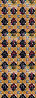 Düz Çiçek Elementleri Tasarımı. Sarı renkli çiçekler. Sevimli çiçek raster deseni. Renk Bahar Teması eskiz şablonu.