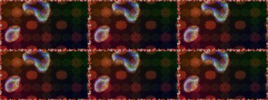 Küçük çiçekte hoş bir çiçek deseni var. Çiçeksel elementlerle süslenmiş zarif raster dokusu. Kahverengi ve siyah renklerde parlak çiçeklerle soyut ve pürüzsüz desen.