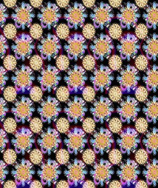 Simple cute pattern in small-scale flowers. Raster illustration. Floral sketch background for textile or book covers, manufacturing, wallpapers, print, gift wrap and scrapbooking.