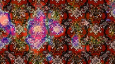 Dekorasyon ve tasarım için güzel bir desen. Moda baskısı. Eski model. Suluboya çizim kalıbı. Çiçeğin suluboya çizimlerinin mükemmel deseni. Raster illüstrasyonu.