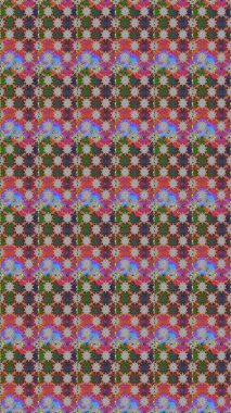 Elle boyanmış suluboya, dikişsiz çiçekler ve bitkiler. Gri ve kahverengi renkte çiçekler.