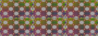 Raster illüstrasyonu. Çiçeksiz desenli arka plan, darbeler, sıçramalar, yaz çiçekleri. Kahverengi ve gri renkte çiçekler.