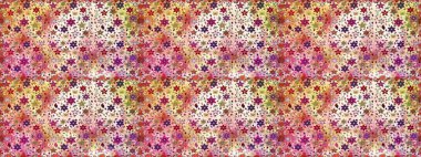 Kusursuz bir arka plan modeli. Raster illüstrasyonu. Bej ve nötr renklerde yaprakları olan yabani çiçekler. Suluboya, elle çizilmiş.