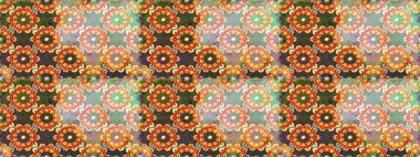 Kusursuz kraliyet lüksü, altın barok kumaş rengi. Altın antika ortaçağ dekoratifi, yapraklar ve tarafsız renklerde altın desenli süslemeleri olan pürüzsüz bir desen..