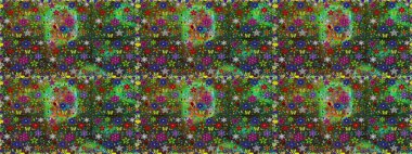 Çiçeğin suluboya çizimlerinin mükemmel deseni. Suluboya kusursuz desen. Raster illüstrasyonu. Moda baskısı. Dekorasyon ve tasarım için güzel bir desen. Eski.