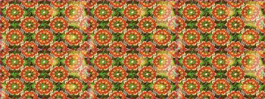 Çiçek süsü kumaş deseni, cam, altın elementlerle kahverengi renklerde çiçek desenli metal. Klasik raster altın pürüzsüz desen.