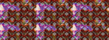 Sevimli çiçek raster deseni. Modaya uygun kumaş deseni. Renkli Yaz Temalı eskiz kalıbı. Düz Çiçek Elementleri Tasarımı.