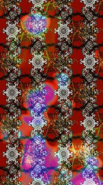 Kahverengi ve kırmızı renkte çiçekler. Çiçekli eskiz çizimi. Düz Çiçek Elementleri Tasarımı. Renkli Yaz Teması çizim şablonu.