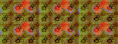 Şirin çiçekler. Çizgi çizimi kalıbı. Raster Moda kumaş deseni.