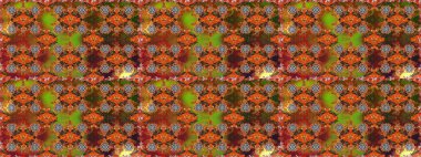 Kumaş, duvar kağıdı ve kağıt üzerine baskı yapmak için gelişen arka plan. Sevimli, pürüzsüz desenli, küçük çiçekli, klasik tarzda. Raster illüstrasyonu. Moda arka planında parlak buketler.