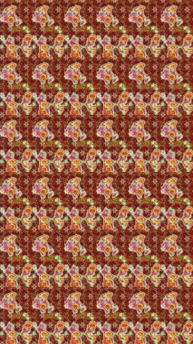 Kahverengi renklerde. Anti-stres için soyut örnek sayfası. Raster illüstrasyonu.