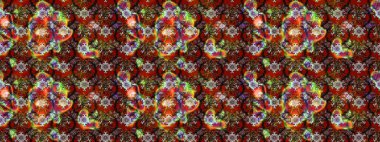 Kahverengi renklerde. Raster illüstrasyonundaki çiçek desenli çizim. Raster illüstrasyonu. Güzel kumaş deseni.