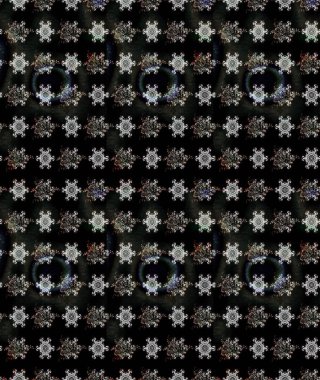 Bahar mevsimi. Siyah renkli çiçekler. Nazik romantik baskı. Raster güzel bir çiçek deseni çizmiş. Tatil havası..