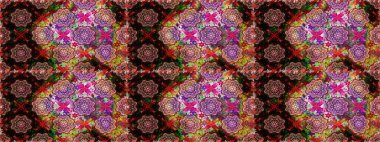 Sevgililer günü ve tebrik kartı konsepti için şık bir davetiye. Üst manzara, yumuşak kahverengi ve siyah renkli. Manzaralı çiçek deseni. Çiçek kompozisyonu, el boyası, hassas şablon..