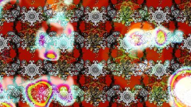 Küçük çiçekteki sevimli çiçek deseni. Raster illüstrasyonu. Tony 'nin kumaş kalıbını çiz. Modaya uygun kumaş deseni.