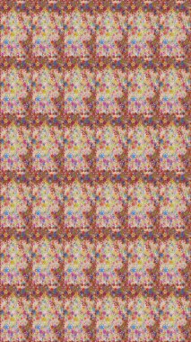 Raster illüstrasyonu. Sevimli, pürüzsüz desenli, küçük çiçekli, klasik tarzda. Kumaş, duvar kağıdı ve kağıt üzerine baskı yapmak için gelişen arka plan. Moda arka planında parlak buketler.