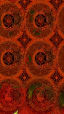 Doodle tarzı. Tekstil ve kapak tasarımı için mükemmel. Kahverengi ve kırmızı renkte çiçekler. Renkli kahverengi ve kırmızı çizim kalıpları. Elle çizilmiş sonbahar çiçeği deseni..