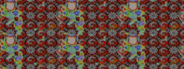 Çiçekli çiçek deseni, suluboya. Raster deseni. Küçük çiçekte güzel bir çiçek deseni..