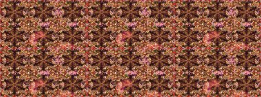 Klasik klasik klasik arka plan. Geleneksel oryantasyon süsü. Kahverengi renklerde altın desenler ve altın elementler. Kusursuz klasik raster altın desenli.