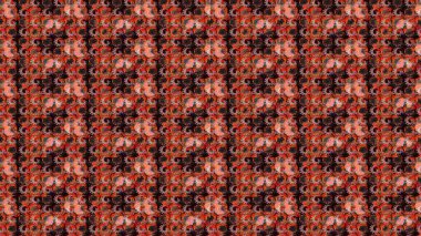 Düz Çiçek Elementleri Tasarımı. Çocuk stili. Renkli Bahar Teması eskiz kalıbı. Çiçekli çizim raster arkaplanı.