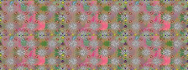 Modern çiçek arkaplanı. Moda baskıları için zarif bir şablon. Parlak renkli çiçeklerle ve gri ve nötr renklerde yapraklarla şaşırtıcı, pürüzsüz çiçek deseni. Halk stili.