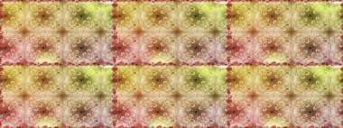 Renkli Bahar Temalı Kusursuz Arkaplan. Süslü kumaş deseni. Düz Çiçek Elementleri Tasarımı. Raster illüstrasyonunda kusursuz çiçek deseni.