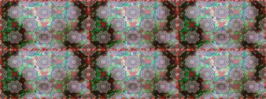 Güzel kumaş deseni. Küçük çiçekteki kusursuz desen. Hoş bir çiçek geçmişi var. Raster illüstrasyonu.