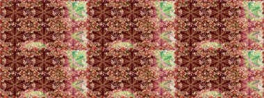 Paisleys zarif çiçek desenli dikişsiz arka plan duvar kâğıdı illüstrasyonuyla klasik stil, modern 3D çizgili sanat altın ve kahverengi desenli çiçek yaprakları ve süslemeleri..