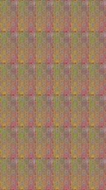 Kusursuz çiçek deseni duvar kâğıdı olarak kullanılabilir. Kahverengi ve bej renkli çiçekler. Raster illüstrasyonu.