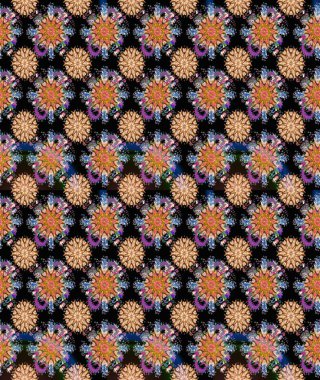 Siyah renkli çiçekler. Raster illüstrasyonu. Çizim çiçek deseni duvar kağıdı için kullanılabilir.