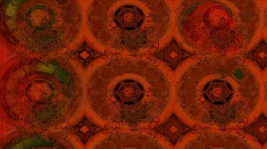 Kahverengi ve kırmızı renkte çiçekler. Küçük çiçekte sevimli çiçek deseni var..