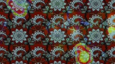 Kahverengi ve kırmızı renkte çiçekler. Renkli Yaz Temalı eskiz kalıbı. Çiçekli eskiz çizimi. Düz Çiçek Elementleri Tasarımı.