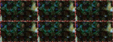 Çiçeksiz desenli nakış işlemeli gelincikler ve vadideki zambaklar. Tekstil tasarımı için siyah ve gri renkli geleneksel halk çiçekleri buketi.