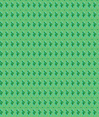 Raster illüstrasyonu. Yeşil renkli çiçekler. El çizimi çiçekli soyut çizim deseni.