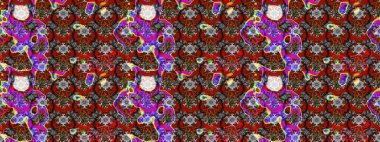 Raster illüstrasyonu. Gri ve kırmızı renklerde. Çiçek. Taslak dekoratif arka plan, çiçek mandala.