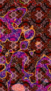 Çiçek kompozisyonu, el boyası, hassas şablon. Manzaralı çiçek deseni. Sevgililer günü ve tebrik kartı konsepti için şık bir davetiye. Üst görünüm, yumuşak kahverengi ve kırmızı renk.