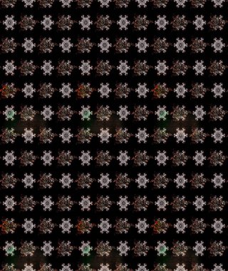 Renkli Bahar Teması eskiz kalıbı. Raster Modaya uygun kumaş deseni. Siyah renkli şirin çiçek deseni. Düz Çiçek Elementleri Tasarımı.