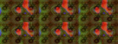 Parlak renkli çiçekleri olan ve kahverengi ve yeşil renkli yaprakları olan harika bir çiçek deseni. Moda baskıları için zarif bir şablon. Modern çiçek arkaplanı. Halk stili.