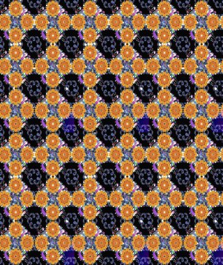 Güzel kumaş deseni. Raster illüstrasyonu. Düz Çiçek Elementleri Tasarımı. Renkli Bahar Teması eskiz kalıbı. Zentangle soyut çiçekleri. Çiçek tozu..