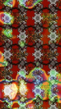 Raster illüstrasyonundaki çiçek desenli çizim. Renkli çiçekler.