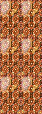 Şam, tasarım için kusursuz desen. Kahverengi renklerde, altın elementlerle pürüzsüz desen.